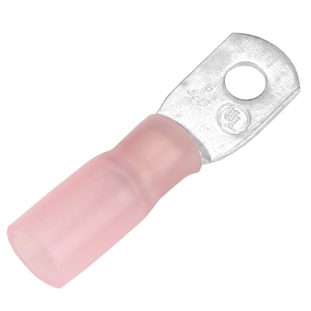 Pacer Group Pacer 8 AWG Heat Shrink Ring Terminal - No 10 Stud Size - 25 Pack TE8-10R-25